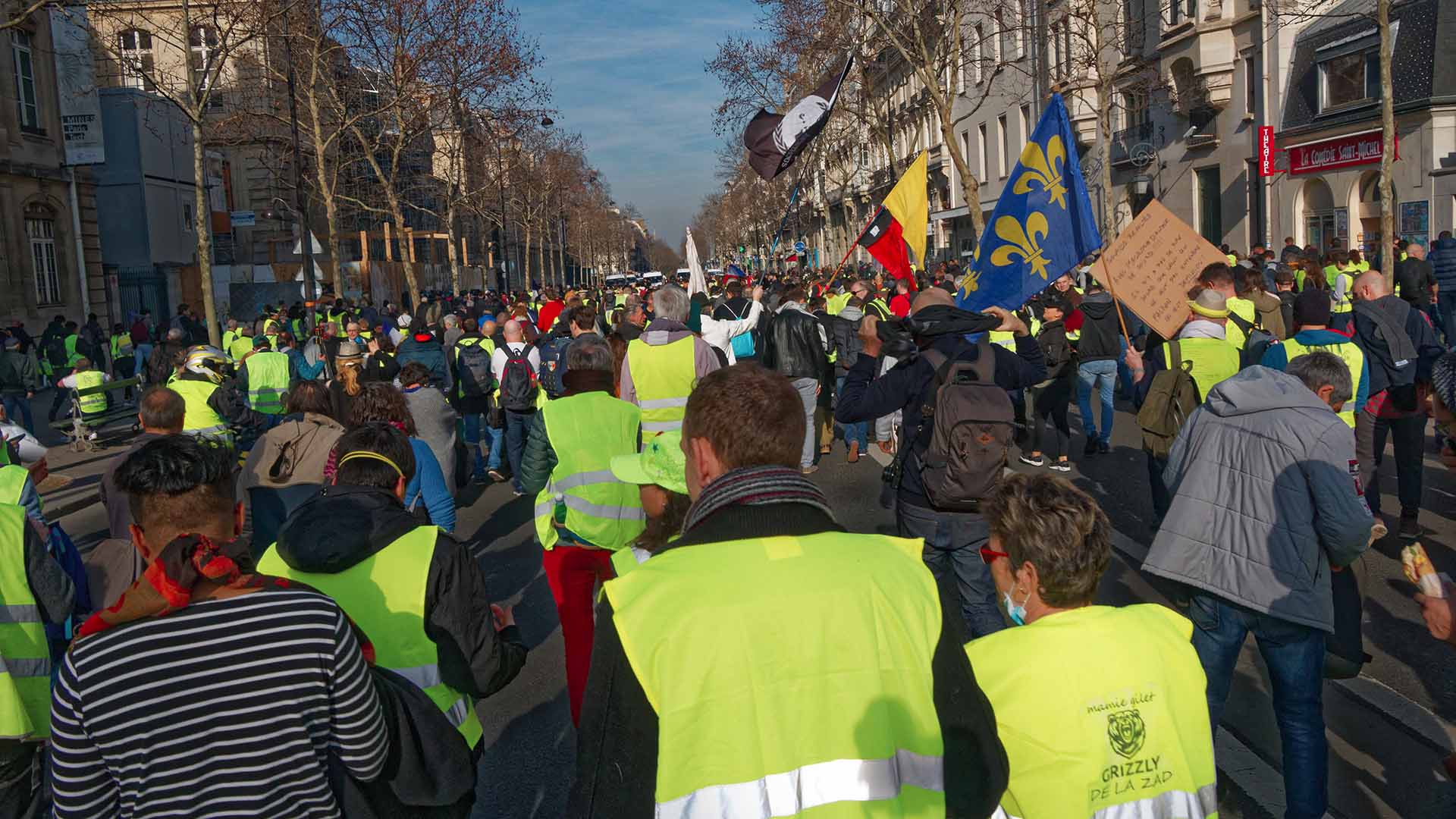 Manifestation des Gilets jaunes le  16-fev-2019 
